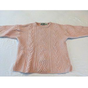 Aran Crafts 100% Merino Sweater - Made in Ireland - Size L - EUC